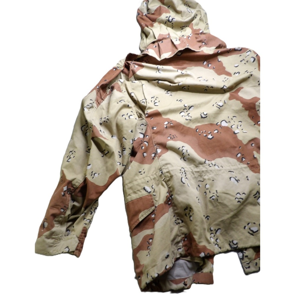 VTG 90 Prestige Desert Storm Camo Parka Men XXL Tactical Choco Chip Field Jacket - Picture 16 of 16